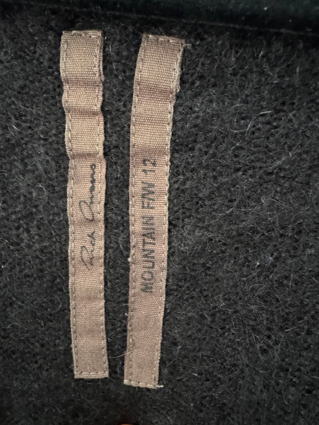 Rick Owens Mountain Hooded Knit Cardigan Mountain SS2012– Super Kid Mohair / Silk