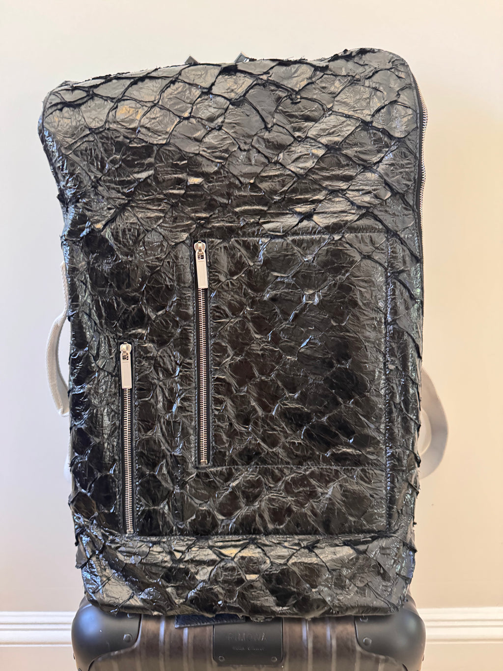 Rick Owens FOGACHINE SS22 Pirarucu backpack