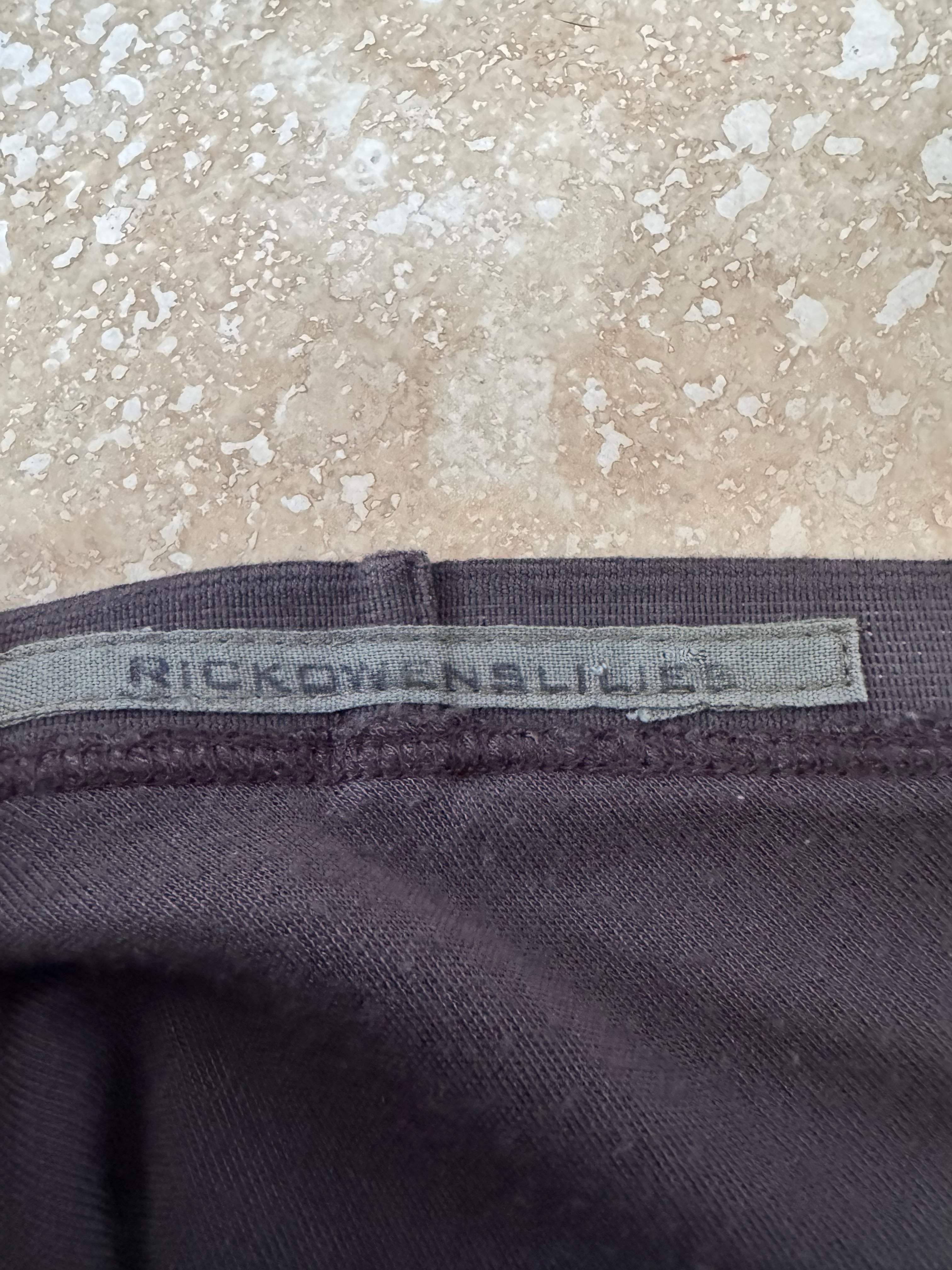 Rick Owens Lilies Stretch Viscose Jersey Midi Skirt Black IT 40