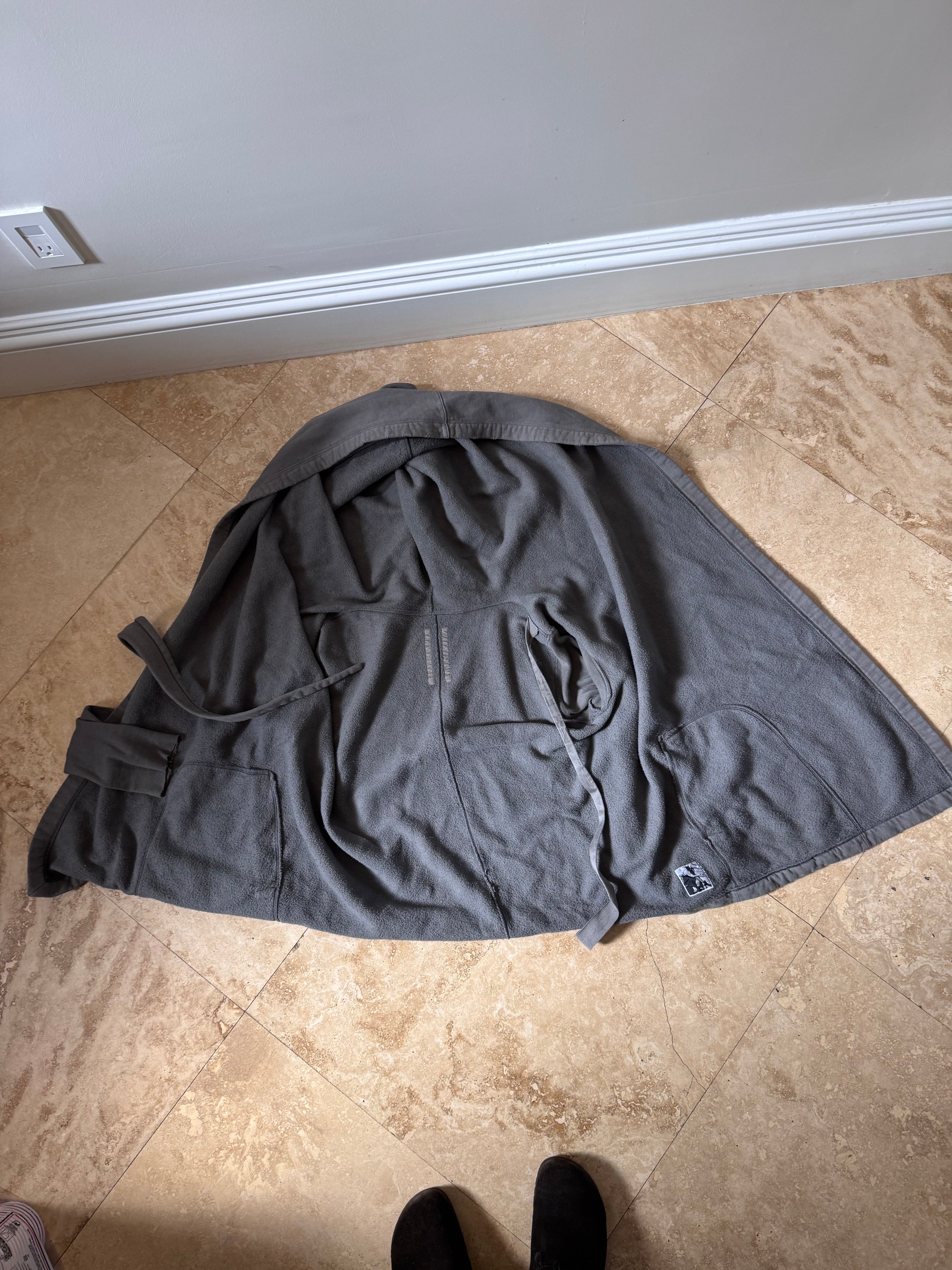 Rick Owens Dust Wrap Hoodie Jacket w/ Tie Closure