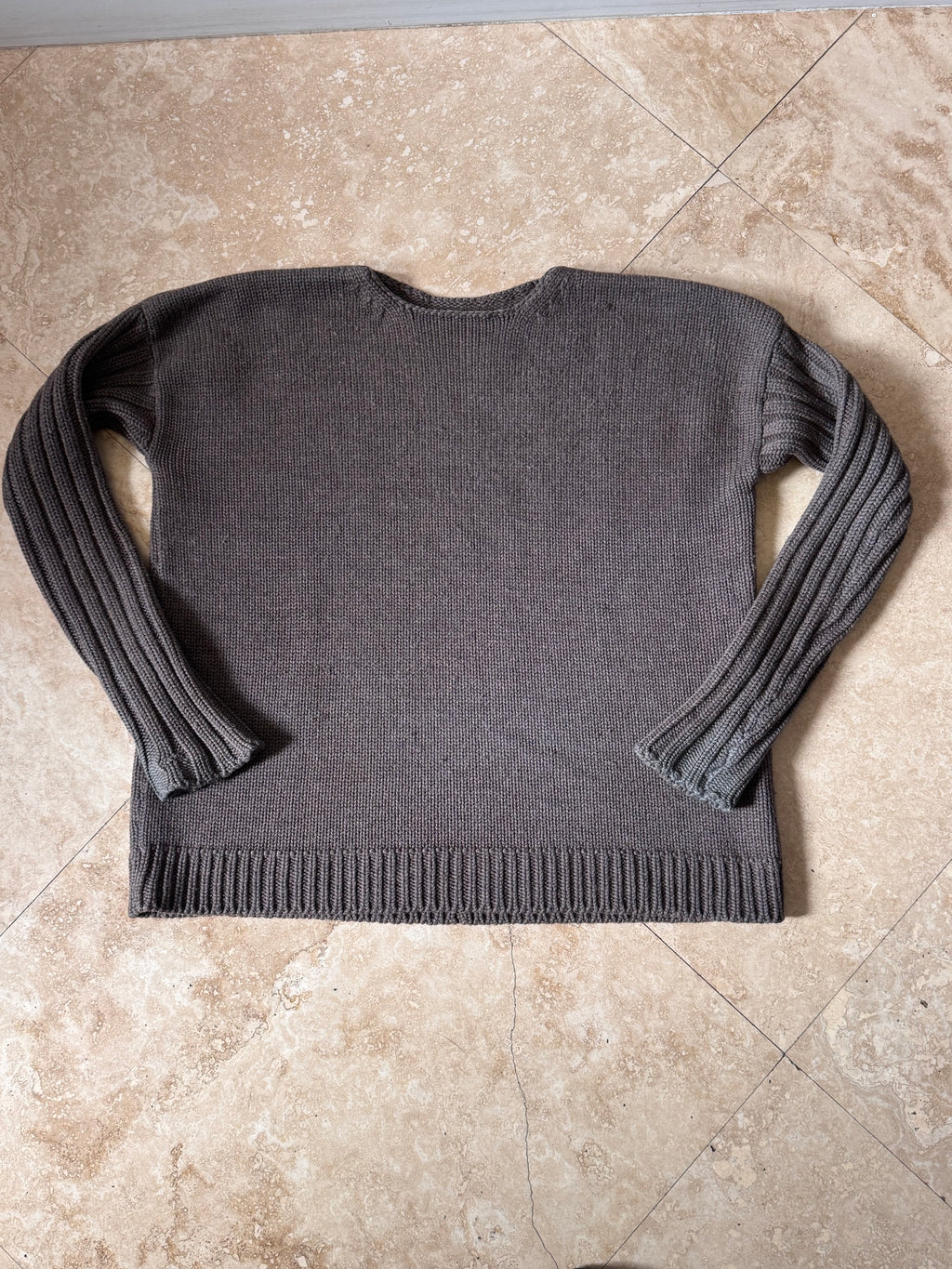 Rick Owens FW2000 “Dust” Sculptural Wool Knit Sweater