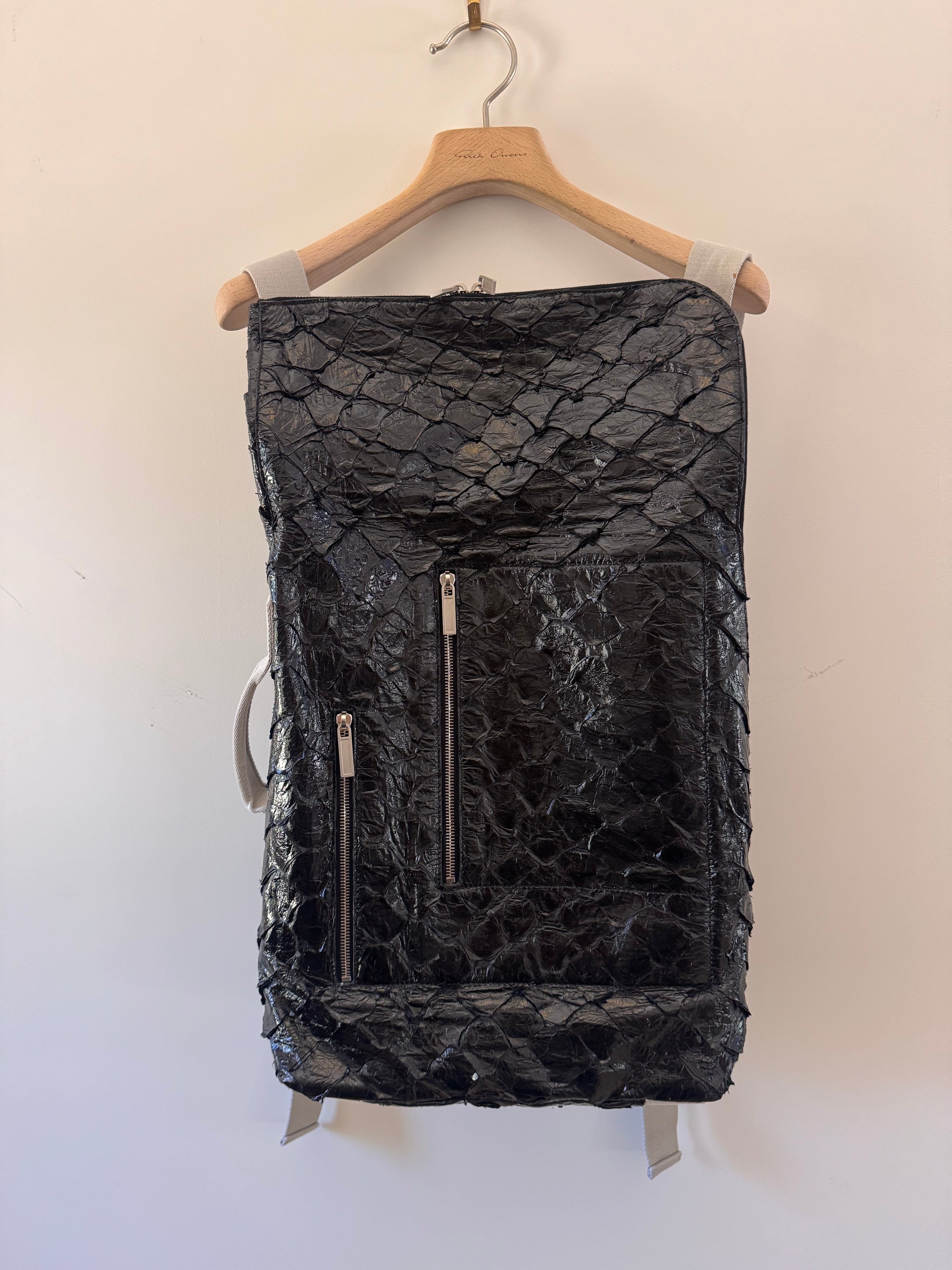 Rick Owens FOGACHINE SS22 Pirarucu backpack