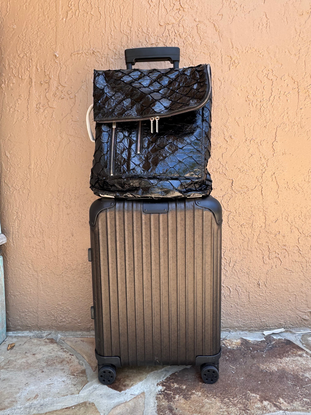 Rick Owens FOGACHINE SS22 Pirarucu backpack