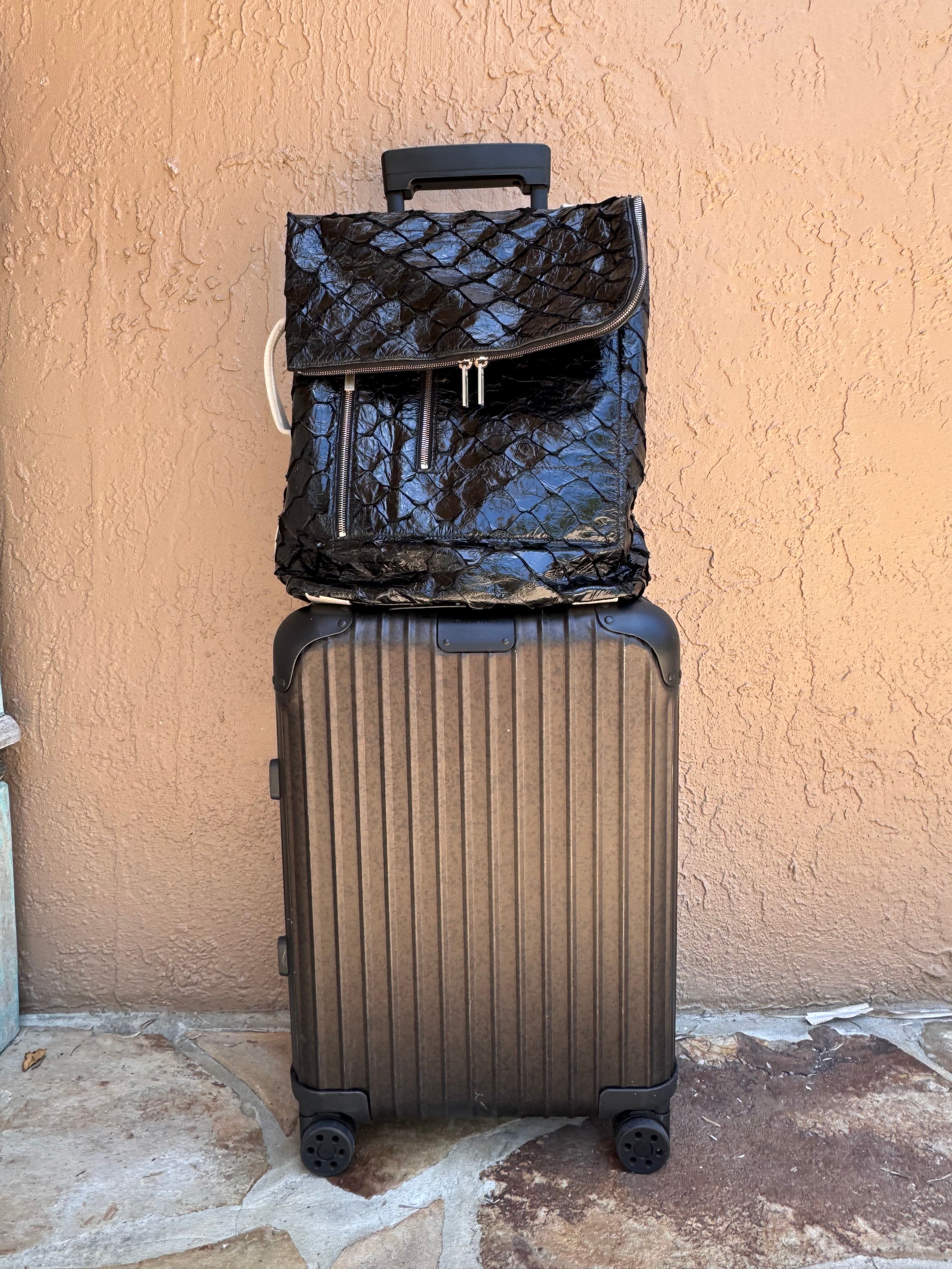 Rick Owens FOGACHINE SS22 Pirarucu backpack
