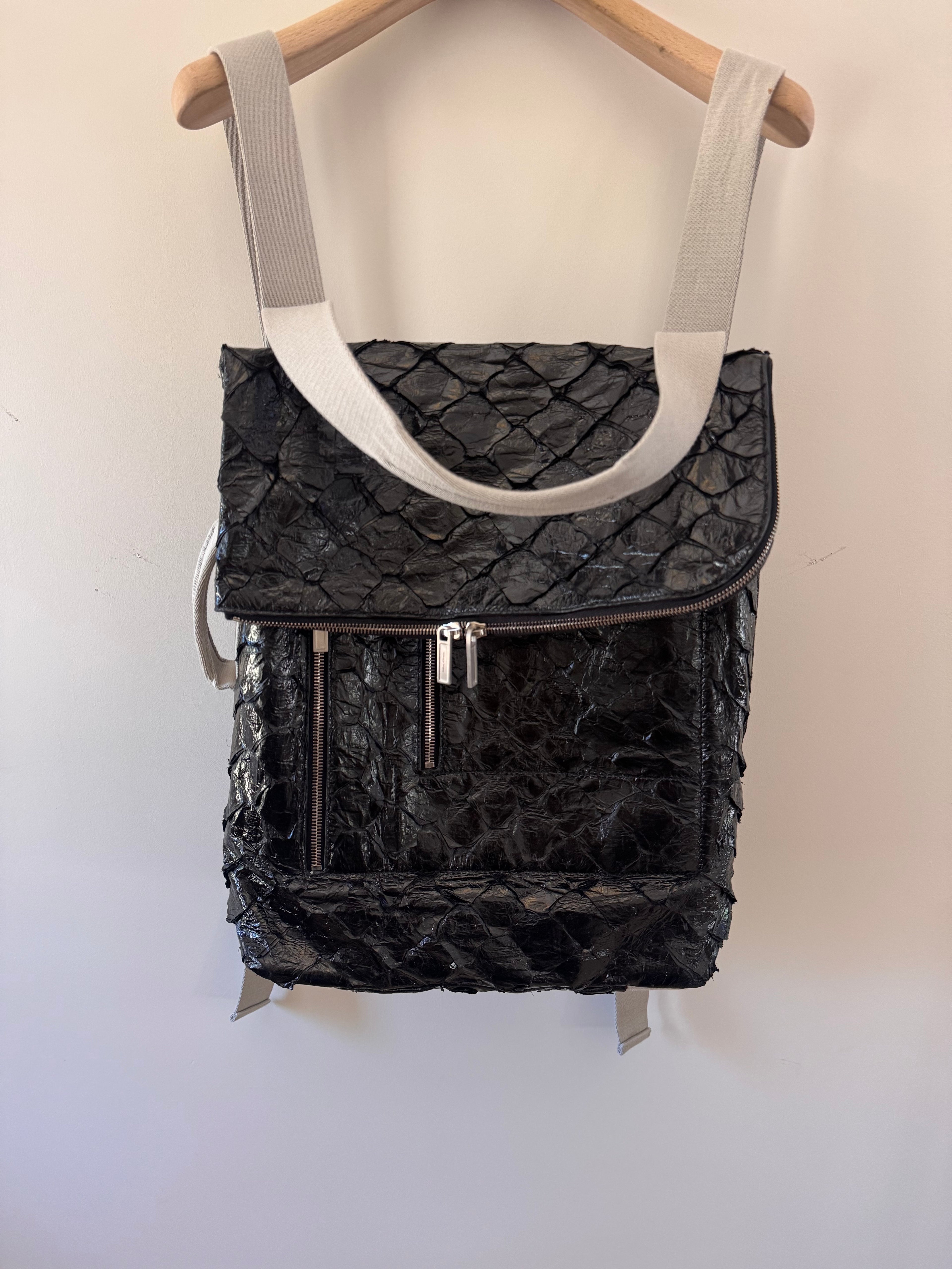 Rick Owens FOGACHINE SS22 Pirarucu backpack