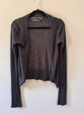Rick Owens Tungsten SS06 Sheer Cashmere Cardigan – Dark dust