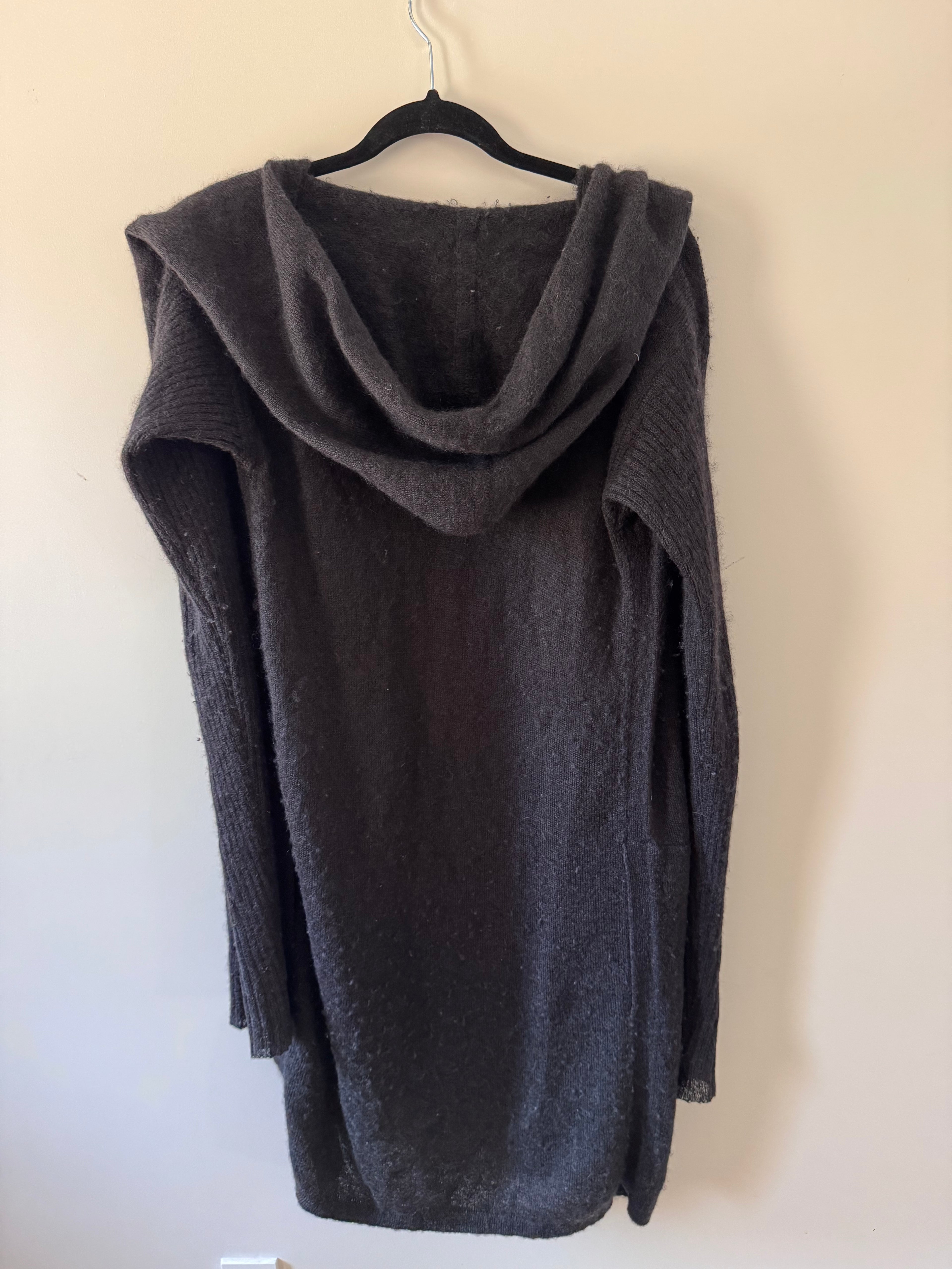Rick Owens Mountain Hooded Knit Cardigan Mountain SS2012– Super Kid Mohair / Silk