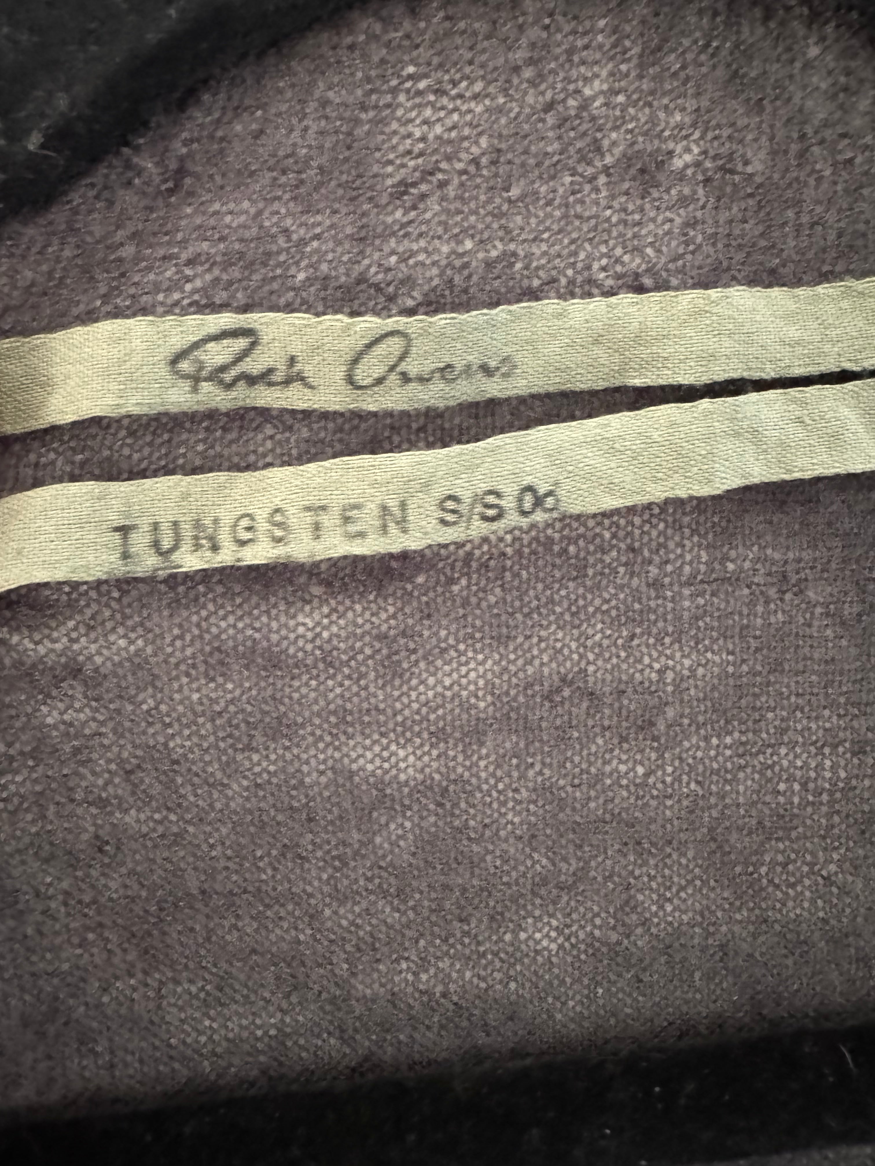 Rick Owens Tungsten SS06 Sheer Cashmere Cardigan – Dark dust