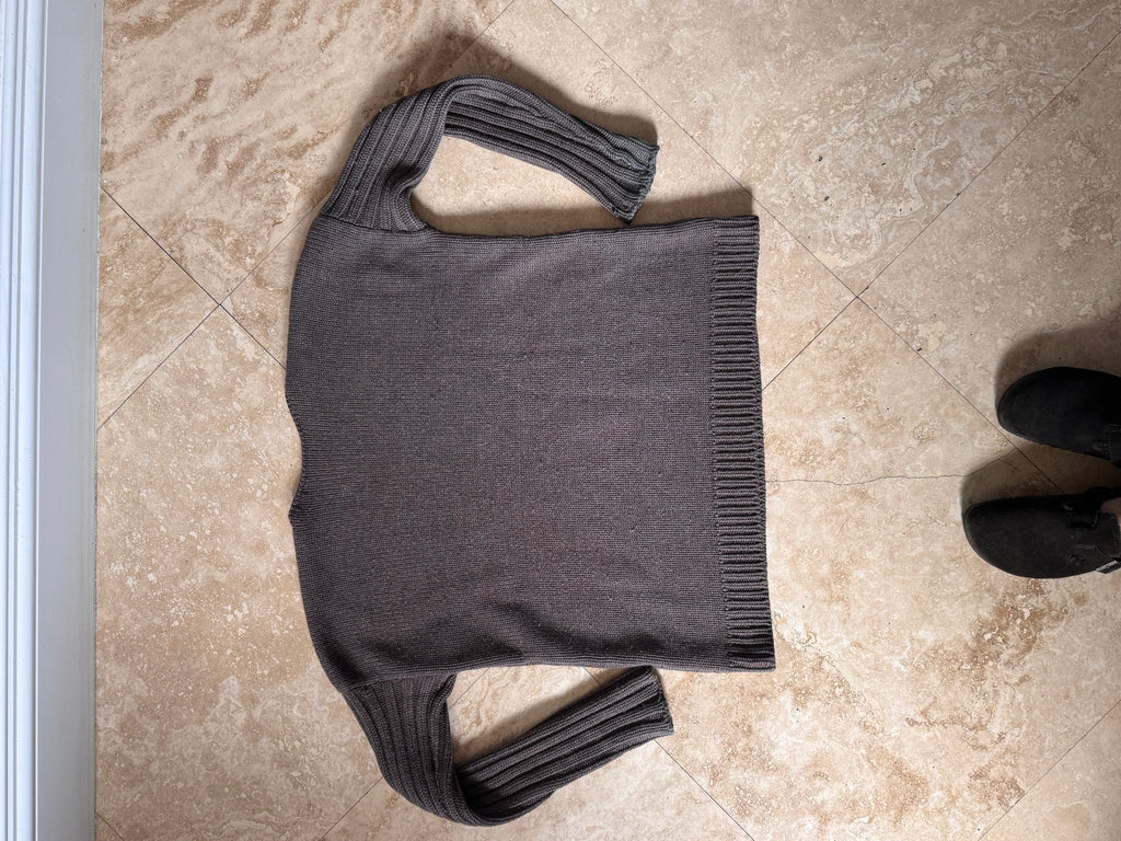 Rick Owens FW2000 “Dust” Sculptural Wool Knit Sweater